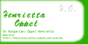 henrietta oppel business card